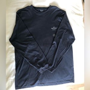 Nautica Navy Cotton Long-sleeve shirt